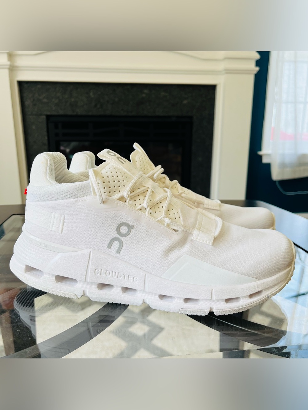 Sz 7.5 On Running Cloudnova 2 Women's Running Shoes All White 3WE30220108